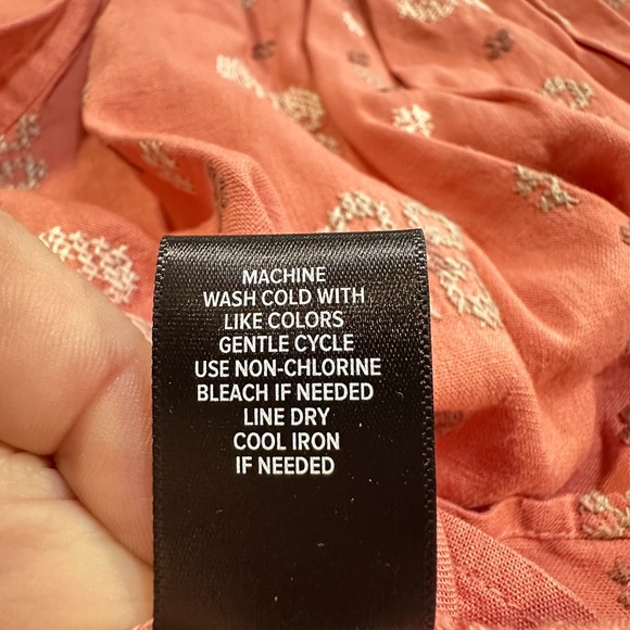 Torrid Linen Eyelet Tunic Embroidered Size XL Square Neck Flutter Boho Hippie - Picture 13 of 15